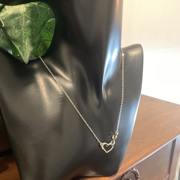 NWOT - Jewlr Heart & Infinity Symbol Sterling Silver Necklace* - Picture 3 of 8